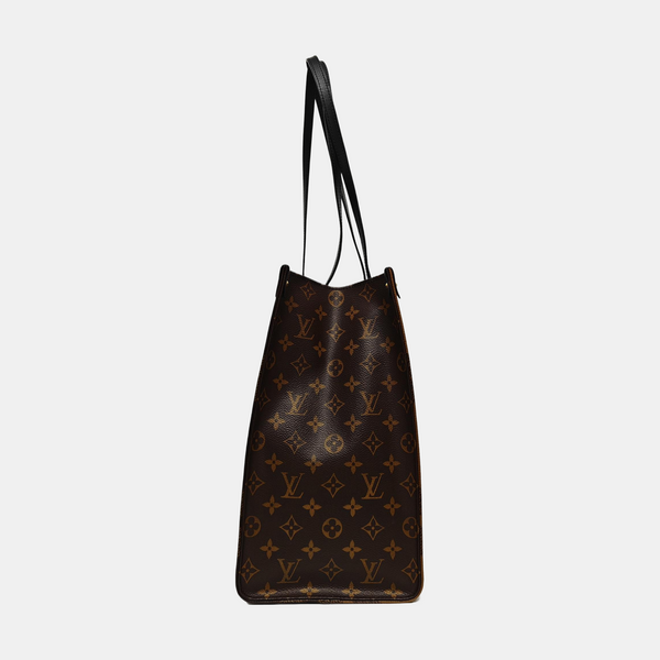 ONTHEGO GM Monogram Coated Canvas Brown