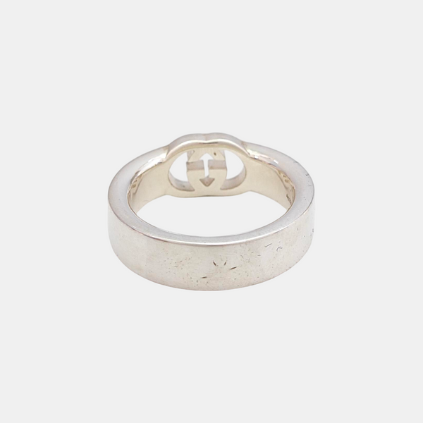 Interlocking G 925 Sterling Silver Ring HK 17