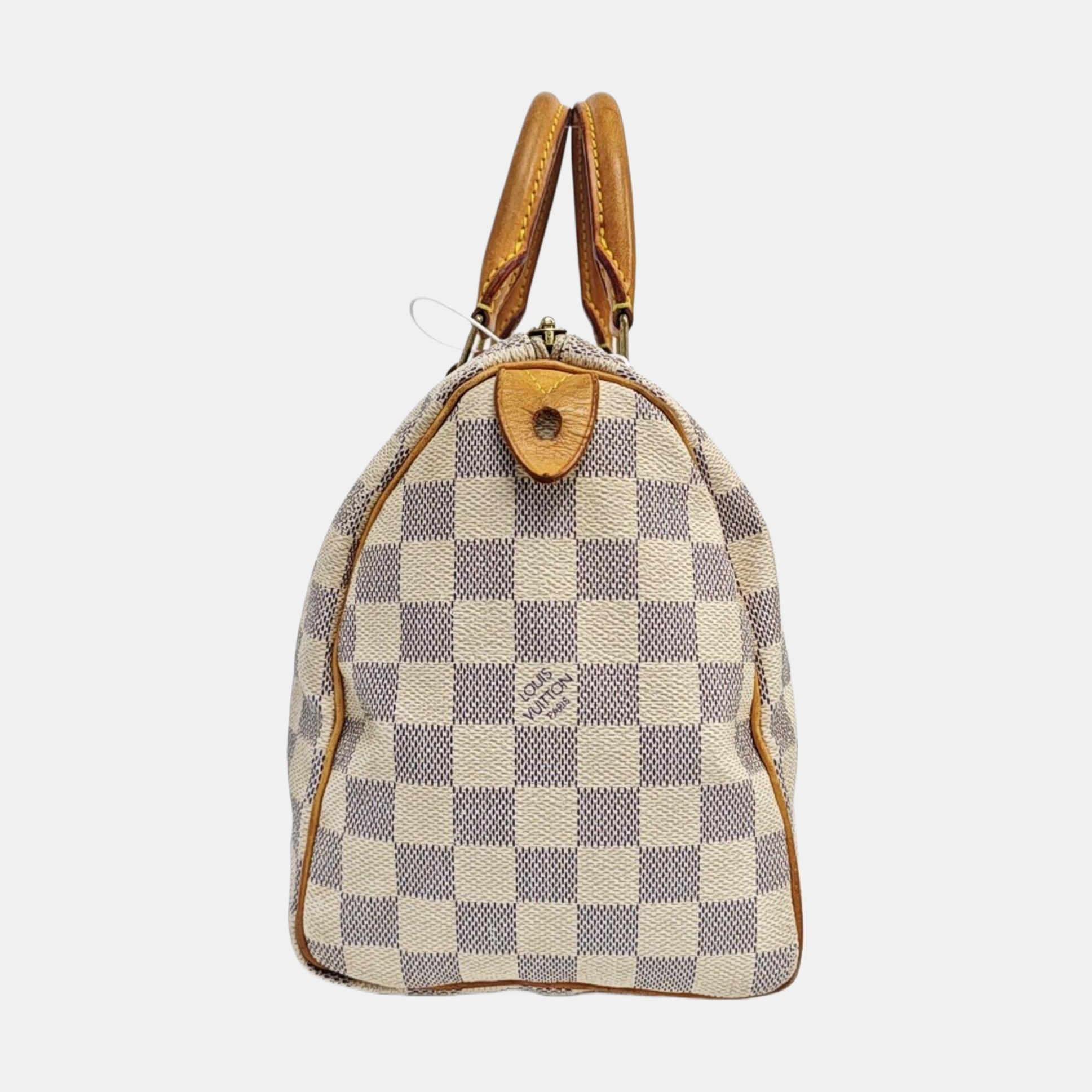 SPEEDY 25 Damier Azur Coated Canvas White – Looply