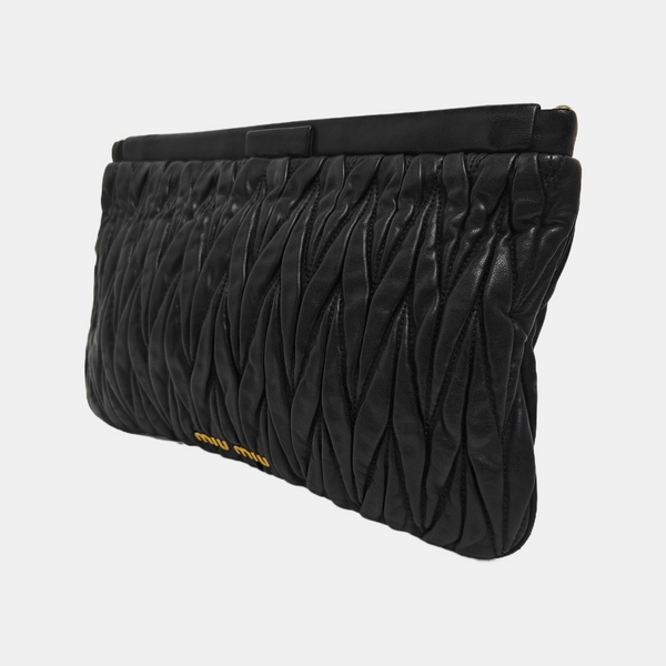 Lambskin Clutch Black