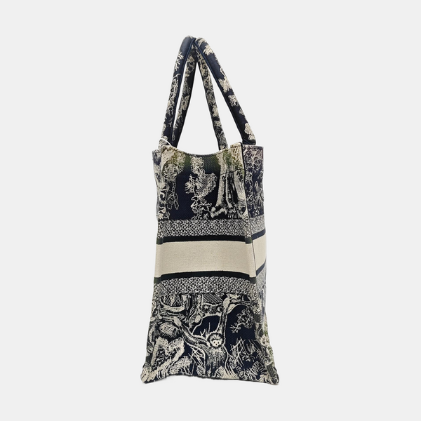 Book Tote Medium Fabric Blue