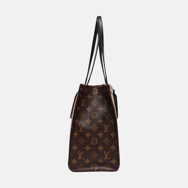 ONTHEGO MM Monogram Coated Canvas Brown