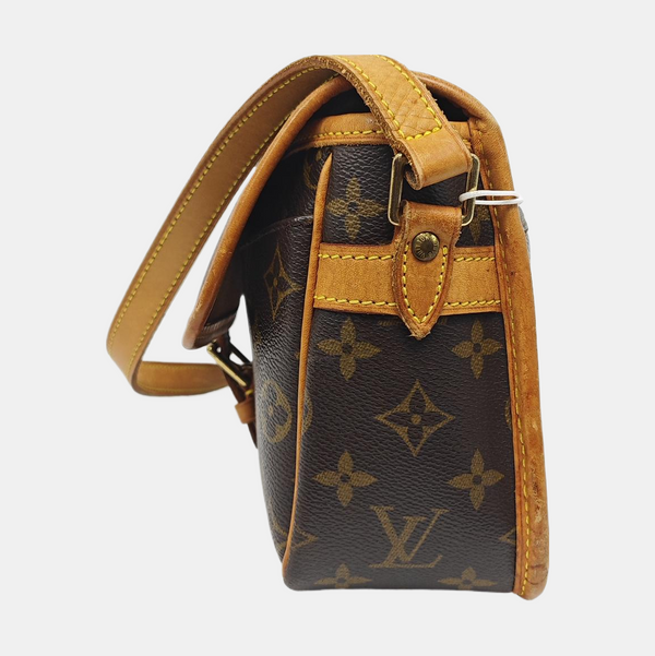 SOLOGNE PM Monogram Coated Canvas Brown