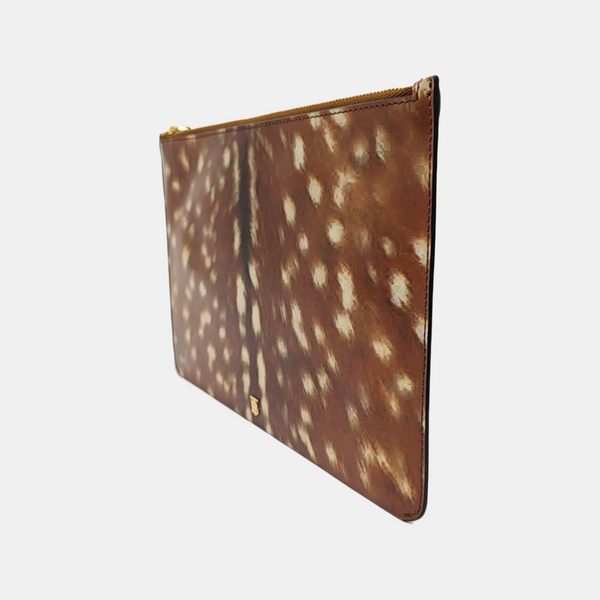 Calfskin Top Handle Bag Brown
