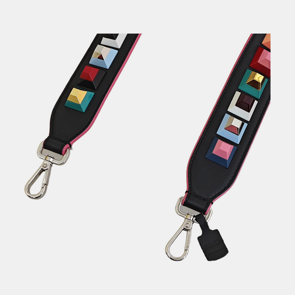 Leather Bag Strap Black