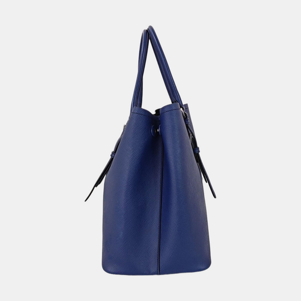 Double Saffiano Calfskin Blue