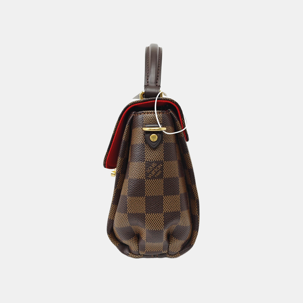 CROISETTE Damier Ebene Coated Canvas Brown