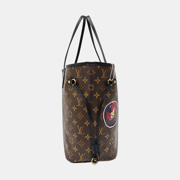 NEVERFULL MM Monogram Coated Canvas Brown
