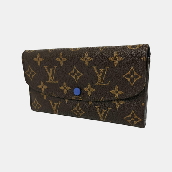 EMILIE Monogram Coated Canvas Brown Wallet