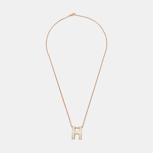 Pop H Metal Rose Gold Necklace