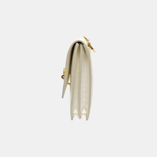 Calfskin Shoulder Bag Mini White