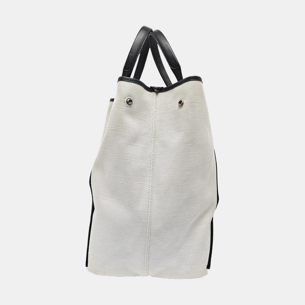 Navy Canvas White
