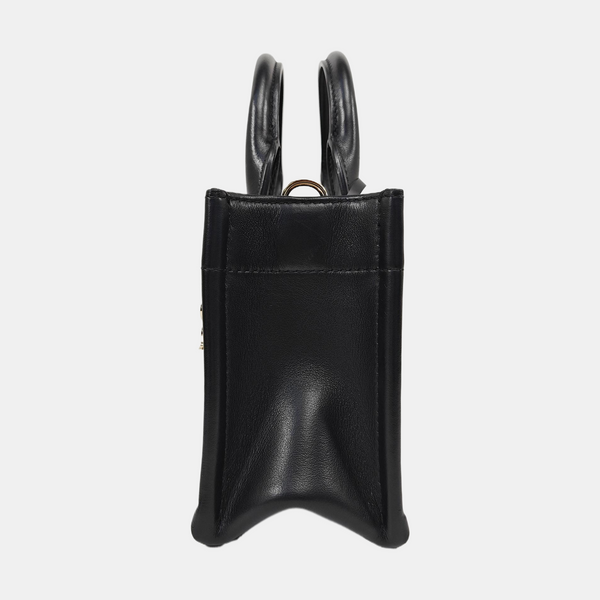 Mini Dior Book Tote Piel de becerro Macrocannage negra