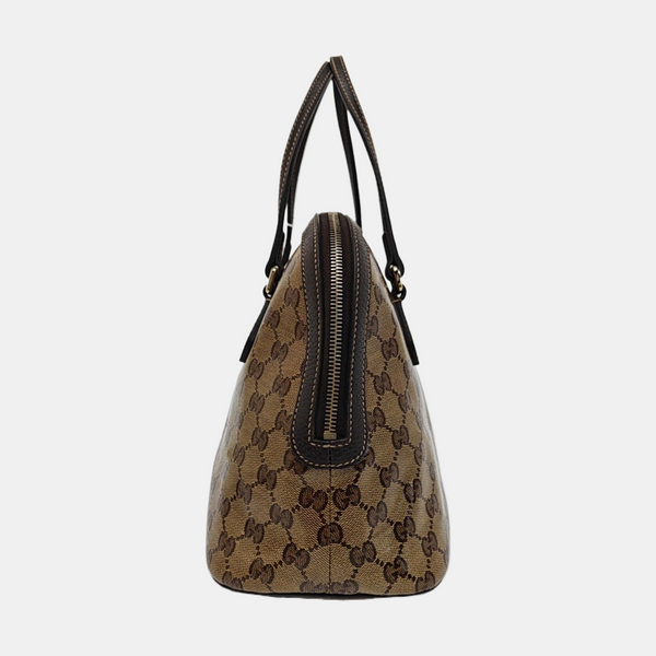 Monogram Coated Canvas Shoulder Bag Brown