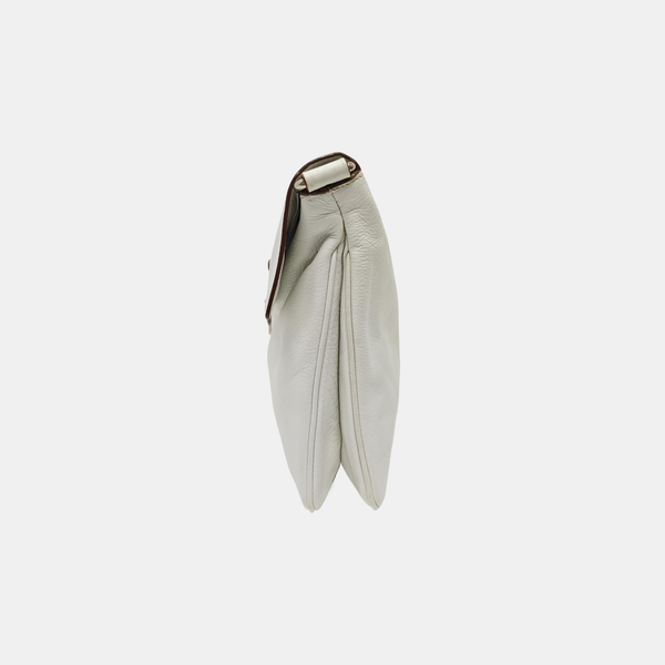 Calfskin Shoulder Bag White