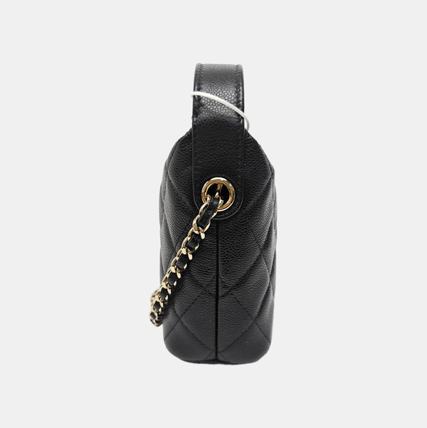 HOBO Quilted Grained Calfskin Black
