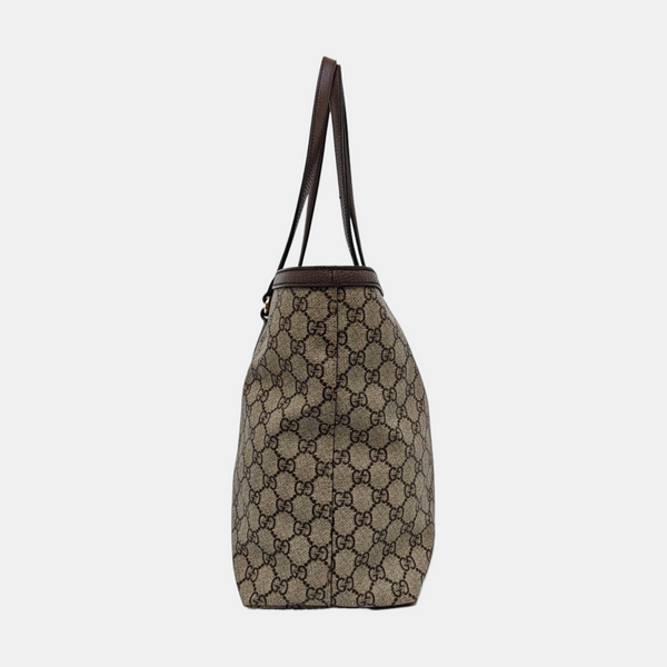 Authenticated pre-owned Ophidia Medium Monogram Coated Canvas Beige - Tote Bag at Looply