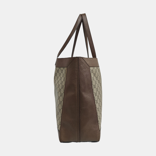 Ophidia Medium Monogram Coated Canvas Beige