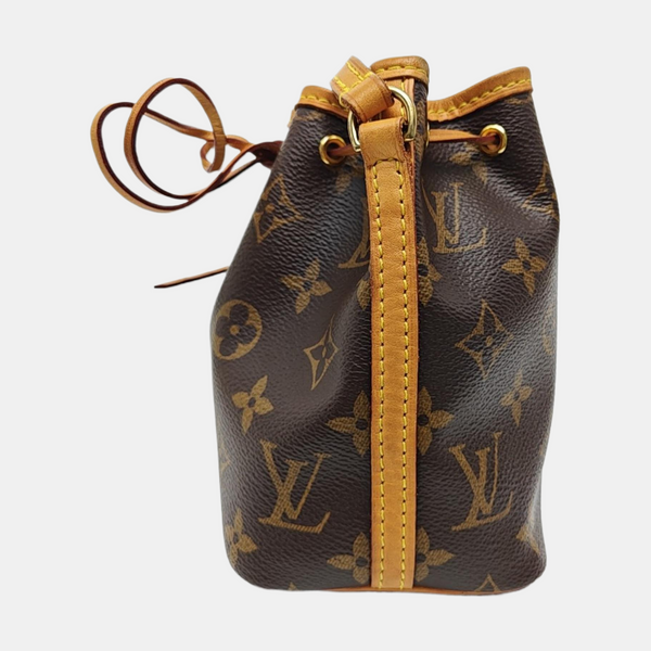 NÉONOÉ Nano Monogram Coated Canvas Brown