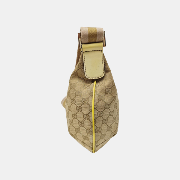Monogram Coated Canvas Shoulder Bag Beige