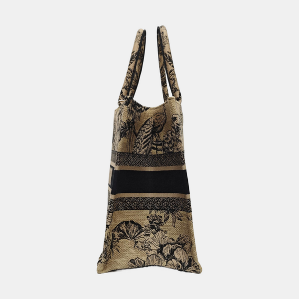 Book Tote Medium Canvas Beige