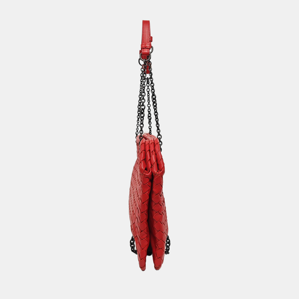 Calfskin Top Handle Bag Red