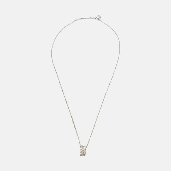 Perlée Diamonds 18k White Gold Silver Necklace