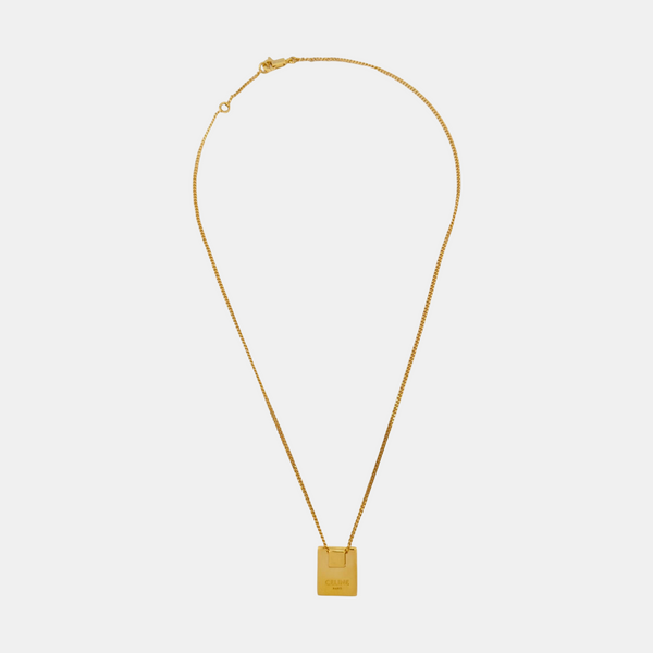 ALPHABET Brass Gold Necklace