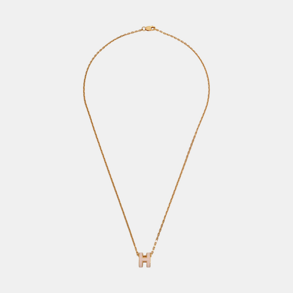 Pop H Metal Rose Gold Necklace