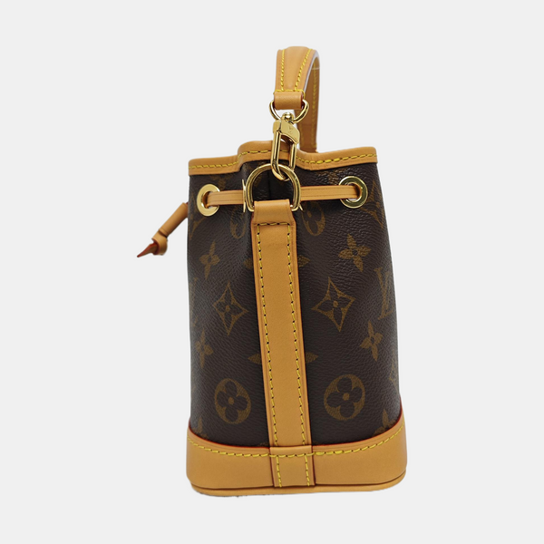 NOÉ Nano Monogram Coated Canvas Brown