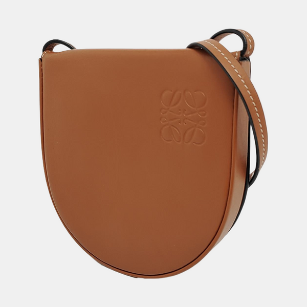 Authenticated pre-owned Heel Small Calfskin Brown - Crossbody Bag at Looply
