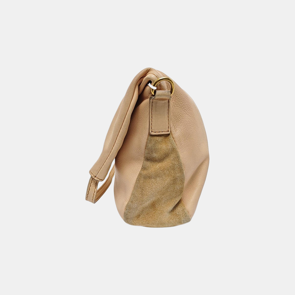 Calfskin Shoulder Bag Beige