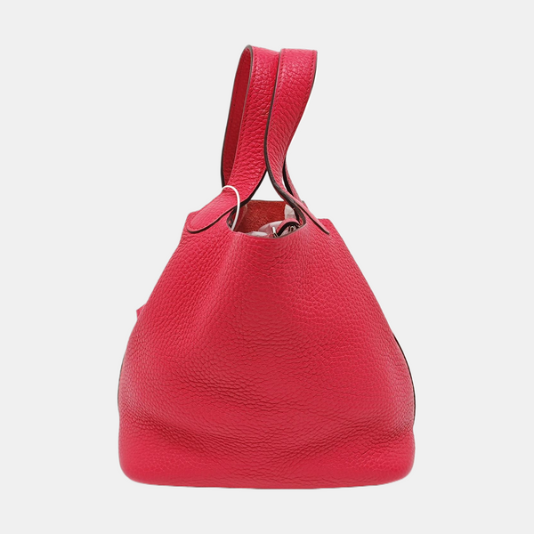 Authenticated pre-owned Picotin Lock 18 Clemence Pink - Bucket Bag at Looply