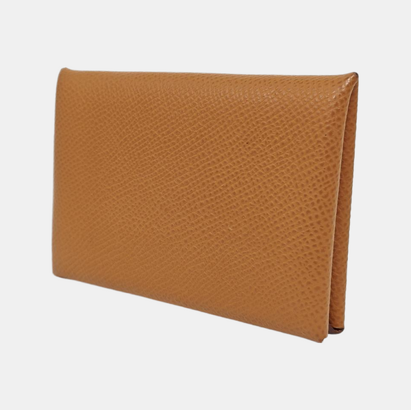 Calvi Epsom Brown Card Holder