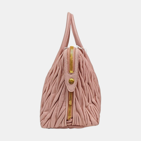 Avenue Quilted Lambskin Pink