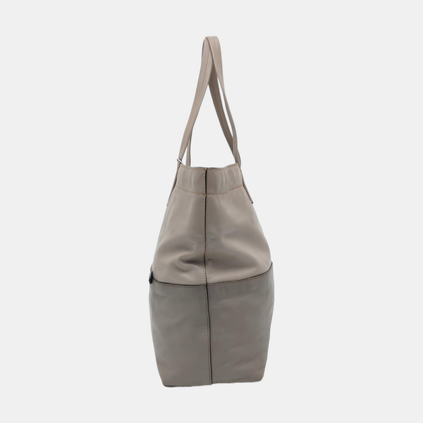 Calfskin Tote Bag Gray