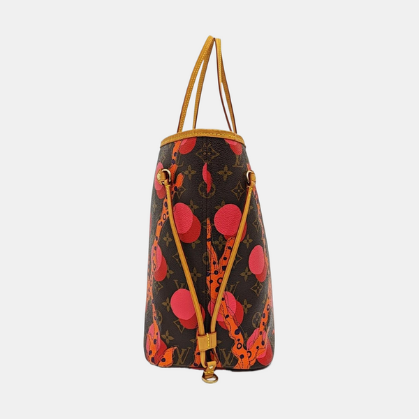 NEVERFULL MM Monogram Coated Canvas Brown