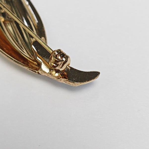 Metal Gold Brooch
