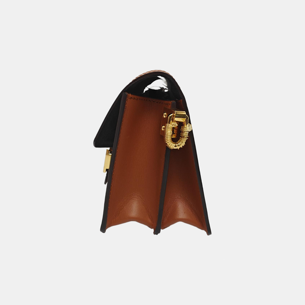DAUPHINE Mini Monogram Coated Canvas Brown