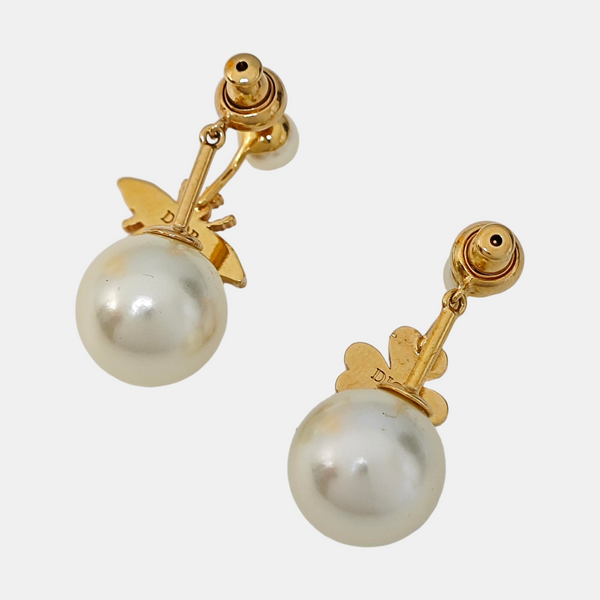 Metal White Stud Earrings