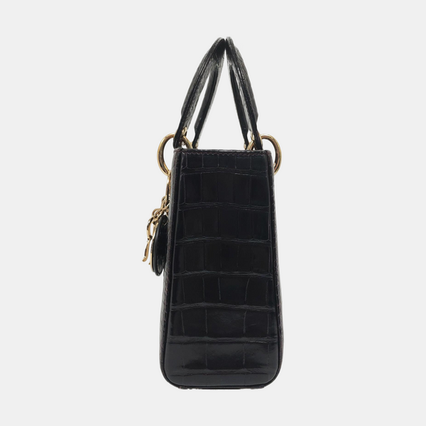 Lady Dior Small Crocodile Red