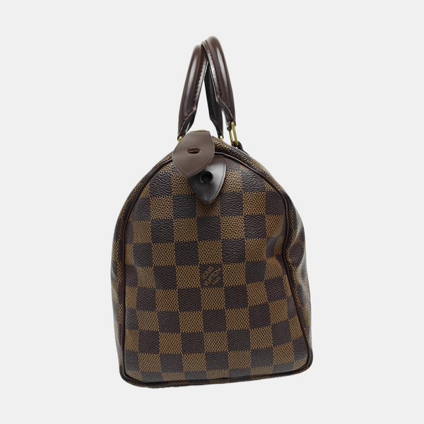 SPEEDY 25 Damier Ebene Coated Canvas Brown