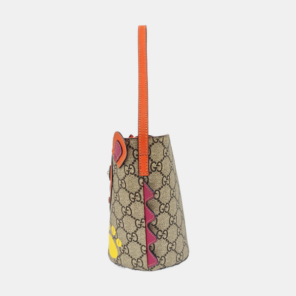 Monogram Coated Canvas Bucket Bag Beige