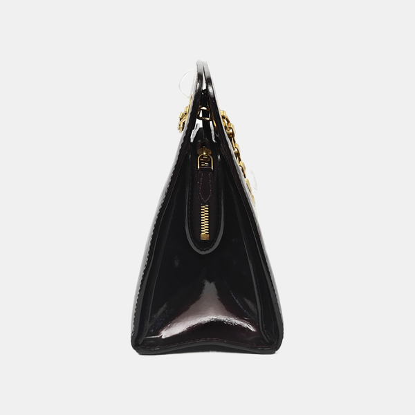 Monogram Patent Leather Shoulder Bag Red