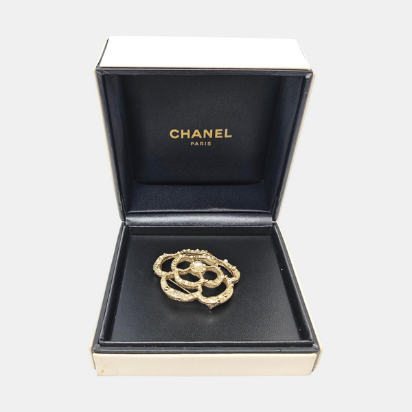 Metal Gold Brooch