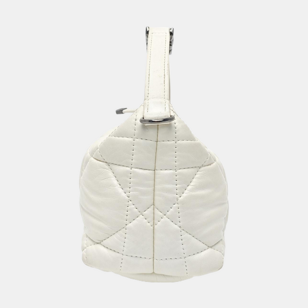 Diortravel Nomad Small Cannage Calfskin White