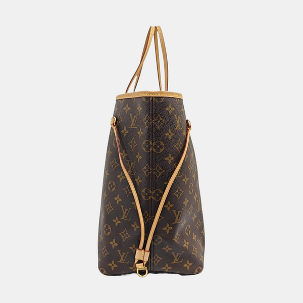 NEVERFULL GM Monogram Coated Canvas Brown