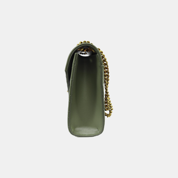 ENVELOPE Medium Quilted Calfskin Green