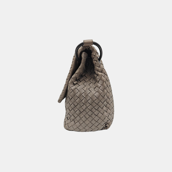 Calfskin Shoulder Bag Gray
