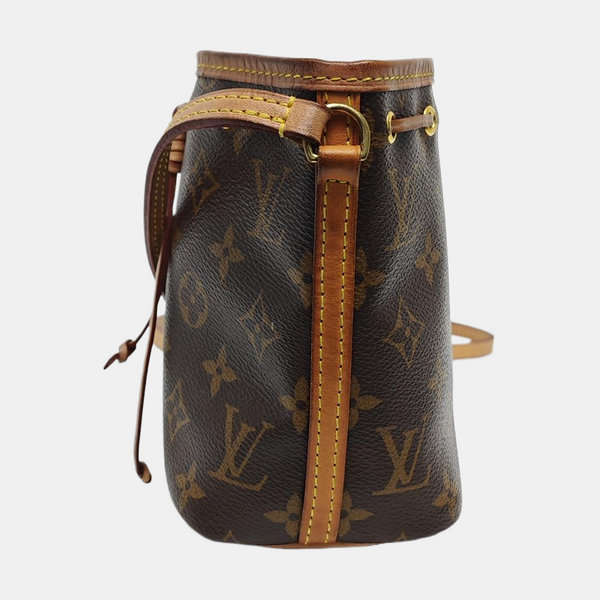 NÉONOÉ Nano Monogram Coated Canvas Brown